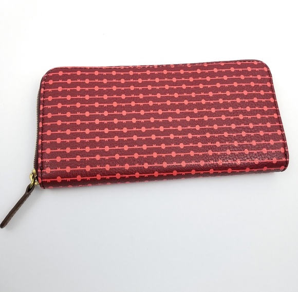 Fossil Bags Fossil Wallet Full Zip Nwot Vegan Leather Poshmark